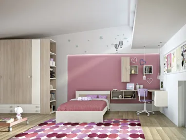 Modern bedroom in laminate