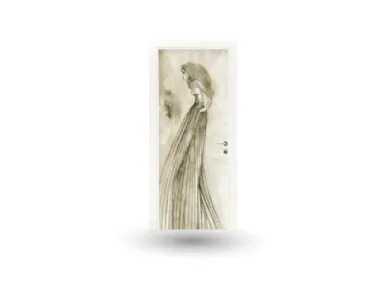 Wood door Gloss White with Digital Printing
