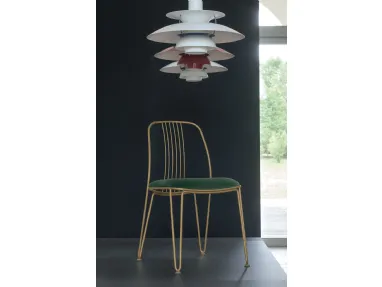 Modern chair in painted metal