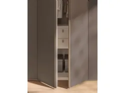 Swinging wardrobe with Soap bar door and dedicated handle 400x260cm.