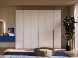 Swing door wardrobe with Soap bar door and dedicated handle composition Night 02 300x260.