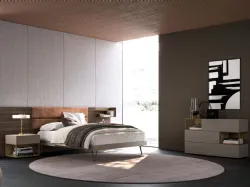 Double bedroom complete with Giako model bed and customized night group finishes.