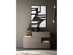 Double room complete with Giako model bed and customizable night set finishes.