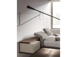 Double bedroom with Zefiro bed complete with upholstered reclining headboard 160x190.