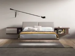 Double room complete with Zefiro bed with reclining padded headboard 160x190