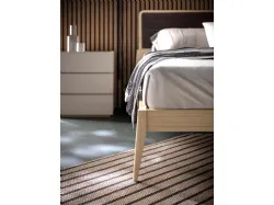 Double bedroom complete with Larissa bed model and night group in Oak finish