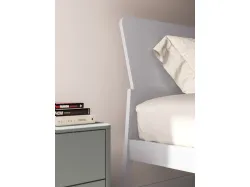 Double bedroom complete with Larissa bed and Lovi night group in lead matte lacquer.