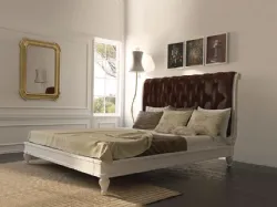 Double wooden beds in classic style, of excellent craftsmanship.