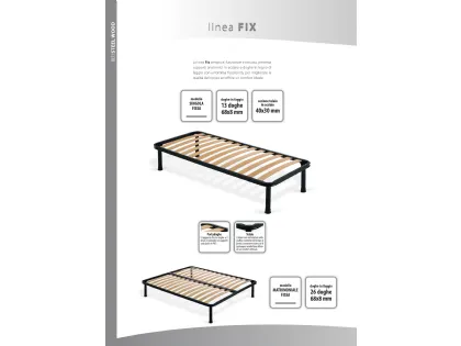 Bed with square and a half storage box model Living padded 120x195
