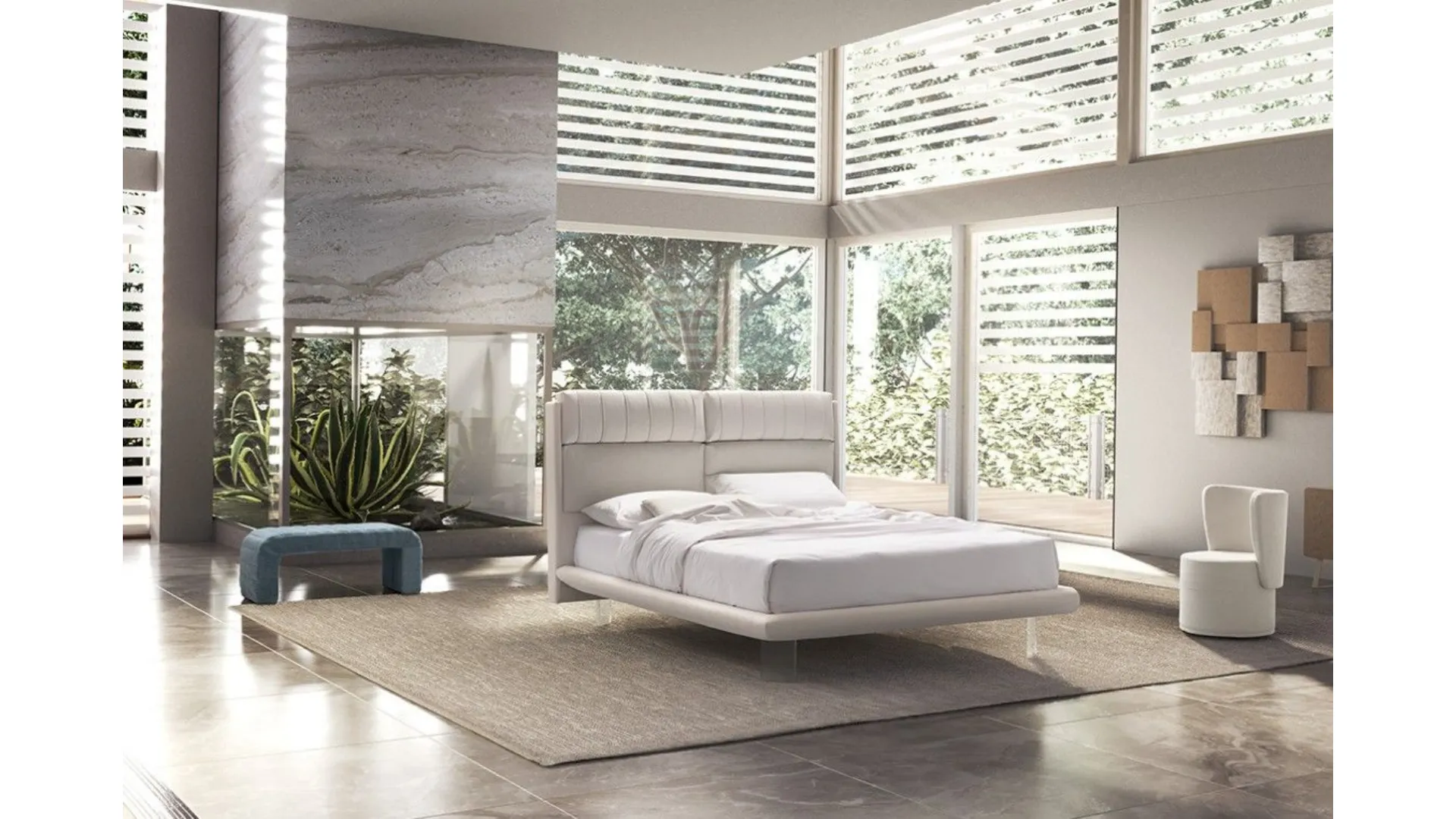 ADELE bed in fabric