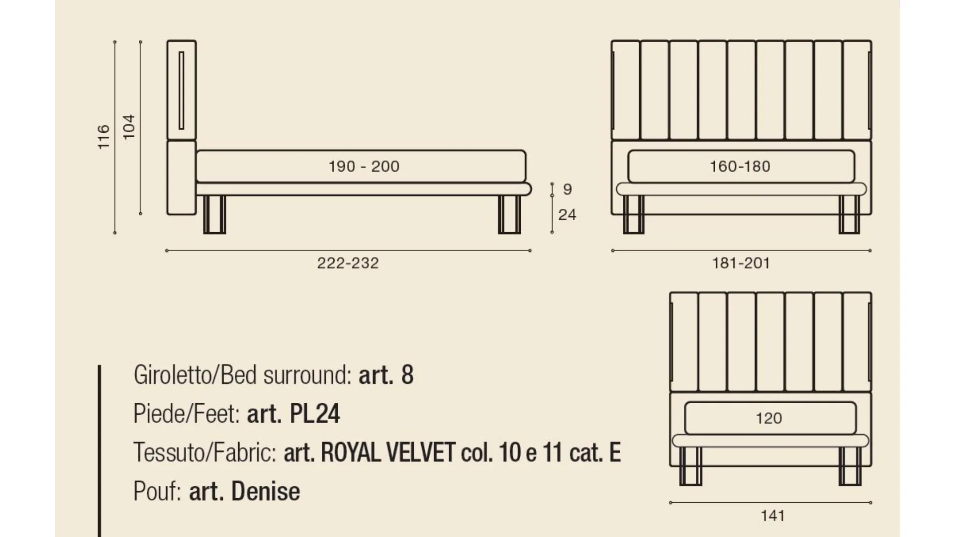 CALEIDO Bed