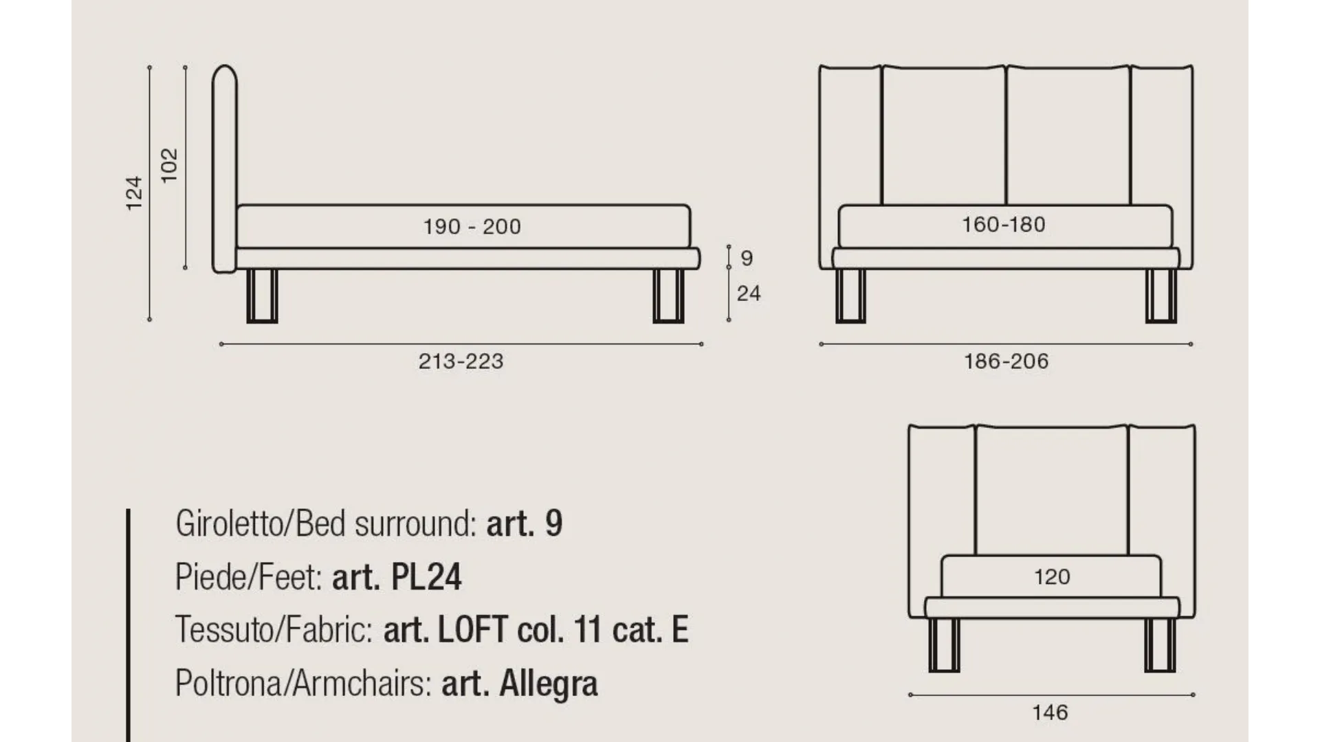 COSMO double bed