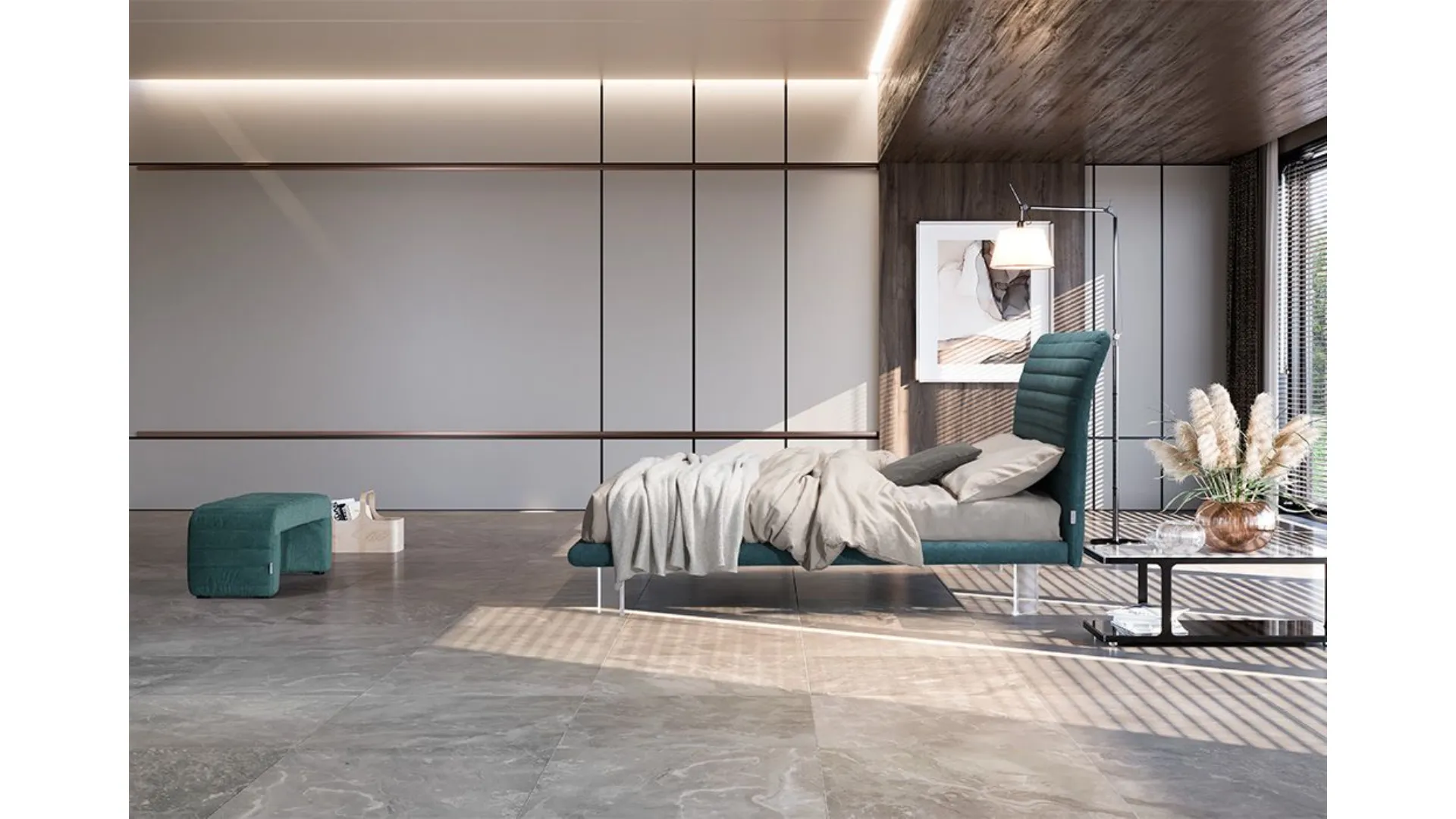 DANY double bed with frame structure