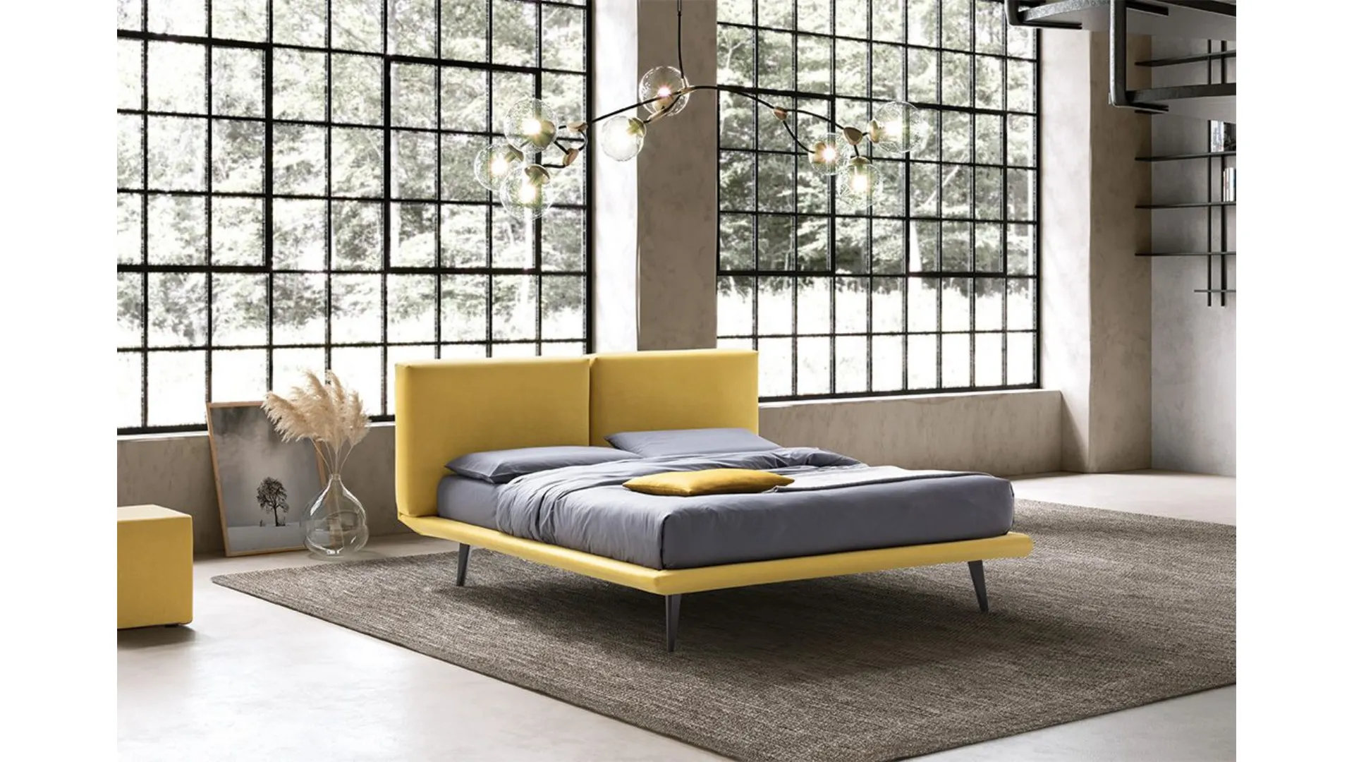 Double bed ENEA 24 with frame base