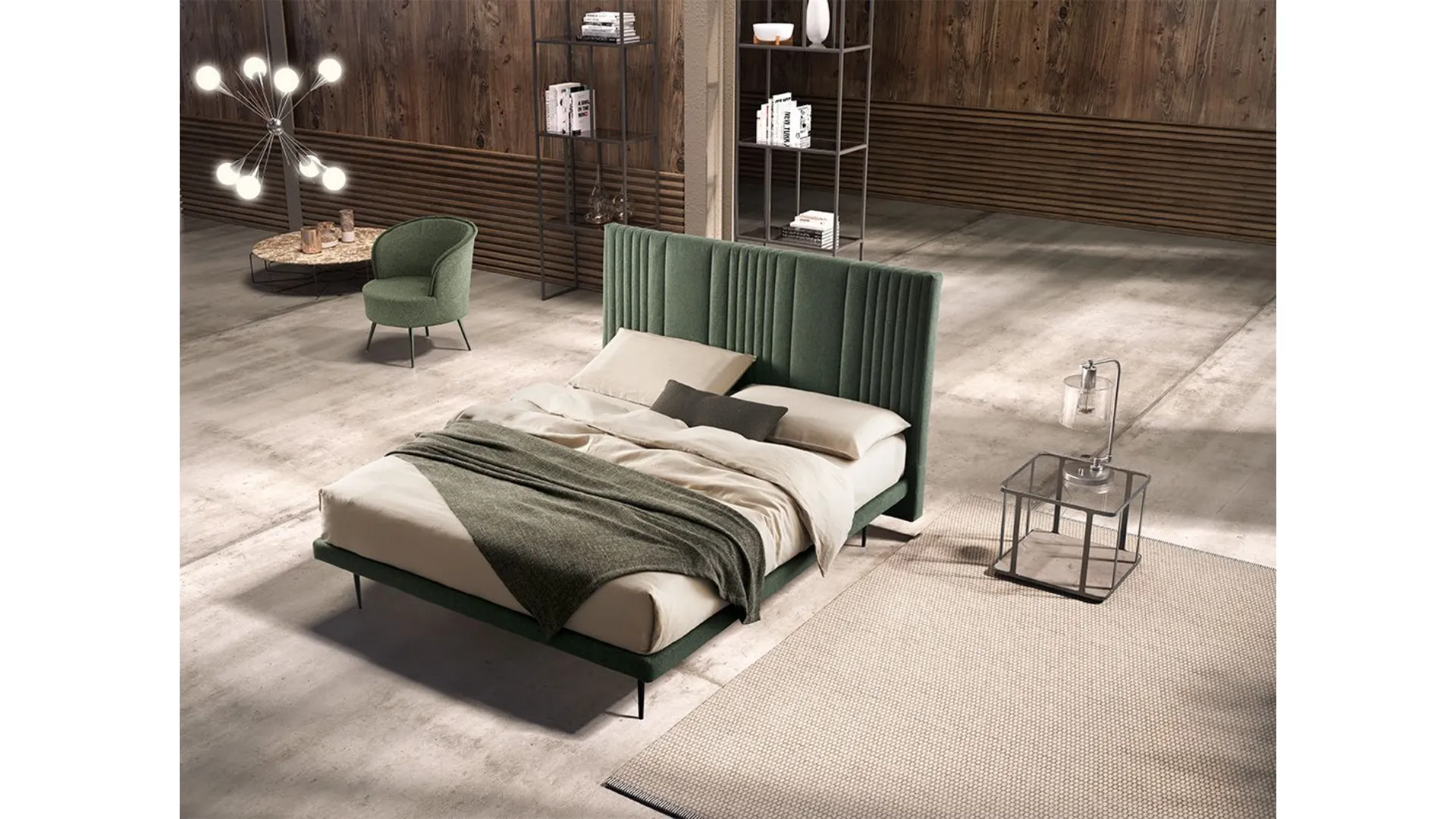 MATRIX double bed with structural base