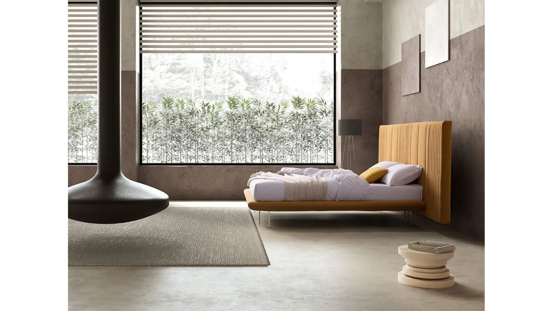 Double bed MATRIX XL with frame structure
