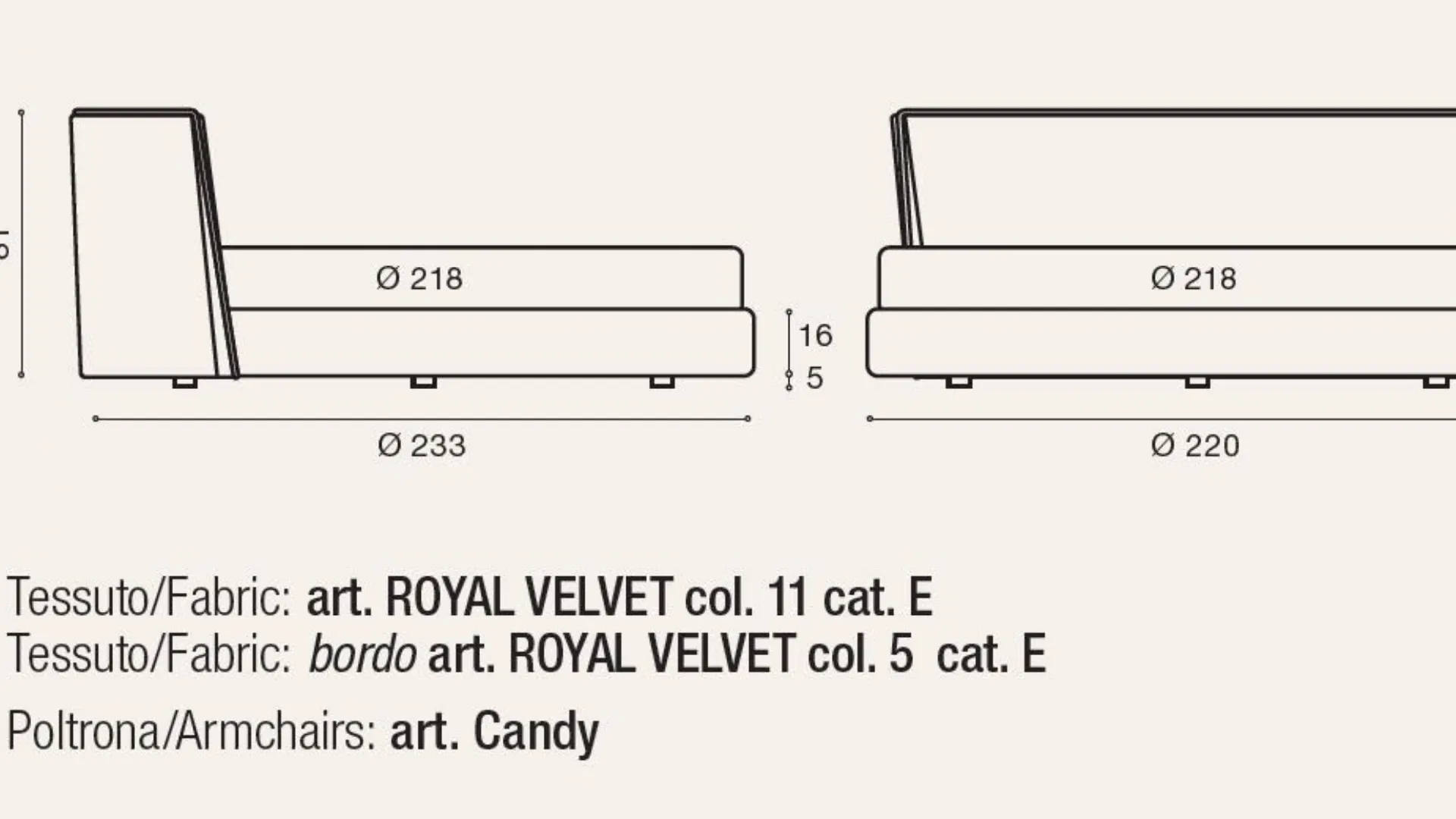 Double bed RONDO 24