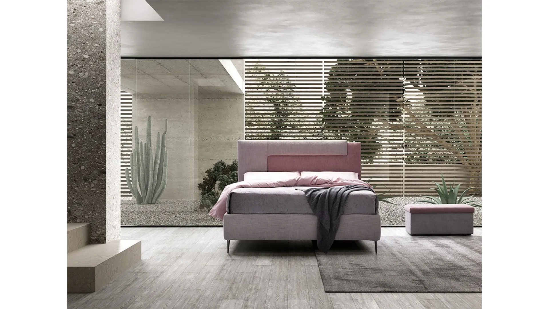 Double bed SPAZIO DINAMIC with storage