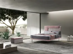 Double bed SPAZIO DINAMIC with frame base.