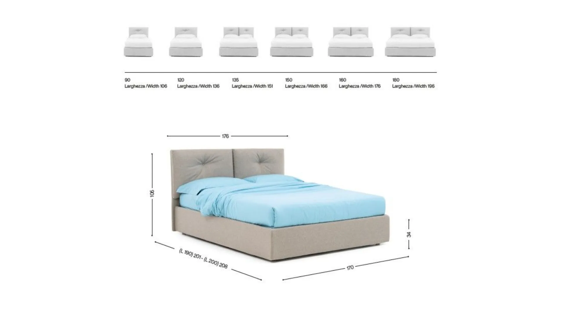 Bed model HAUMEA