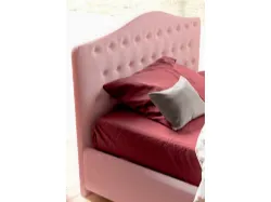 Padded bed with a storage box, made of high-quality materials, 120x195, square and a half.