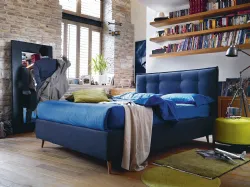 King size padded bed with storage or without