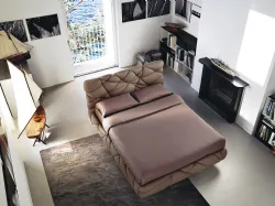 Bed noctis marvin double bed soft with innovative design 160x190/200