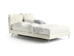 Modern double bed Noctis So Ever, available in different finishes such as eco-leather, leather or fabrics.