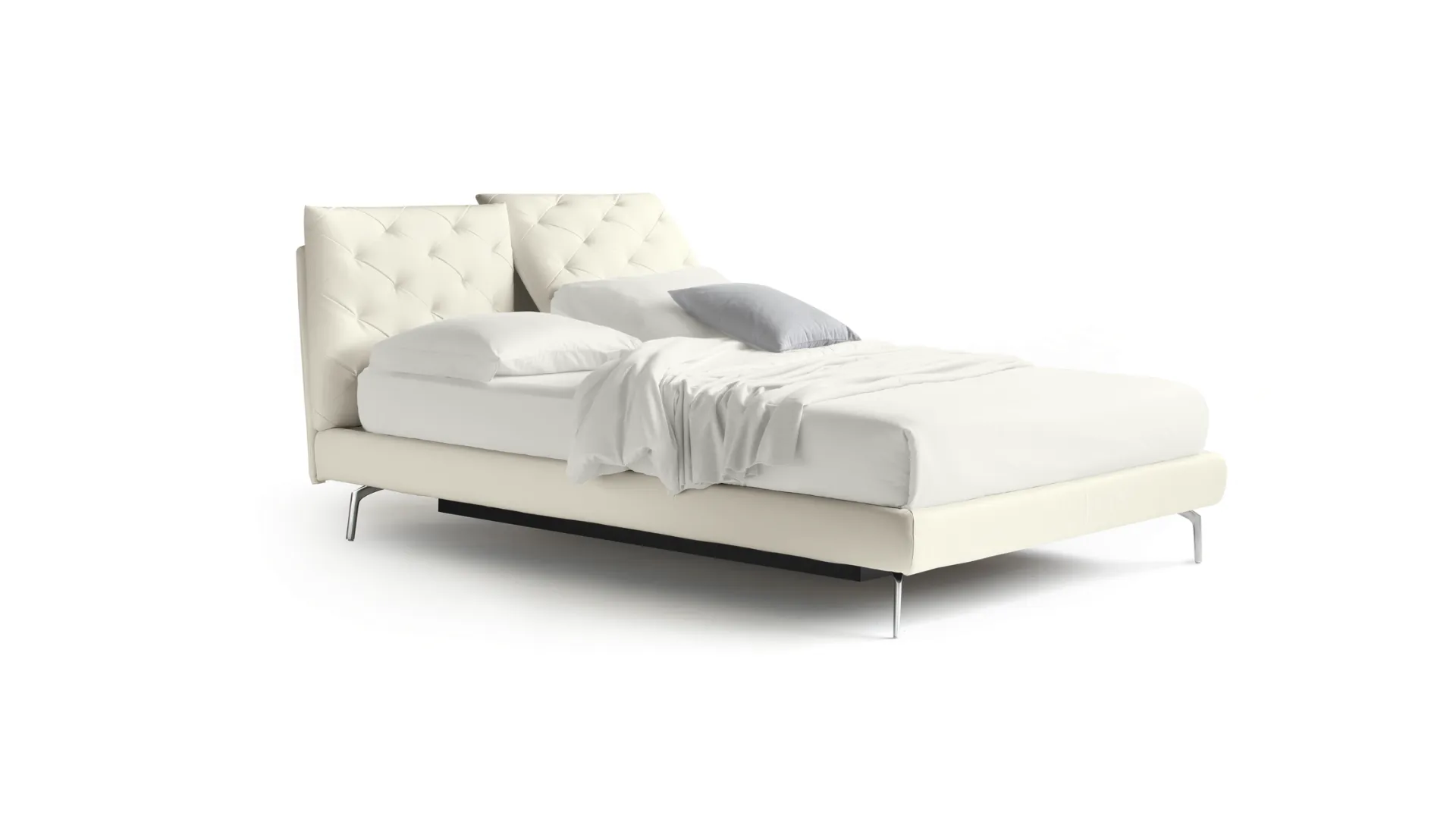 Modern double bed Noctis So Ever, available in different finishes such as eco-leather, leather or fabrics.