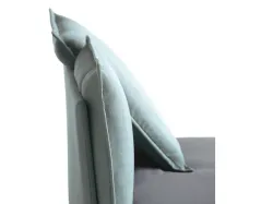 Bed Noctis So Pop double with two pillows finished with the characteristic volant.