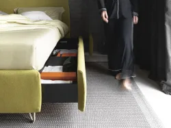 Queen size bed with storage container