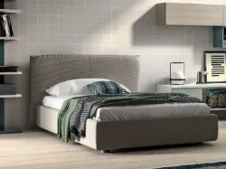 One and a half square bed with storage box 120x195.