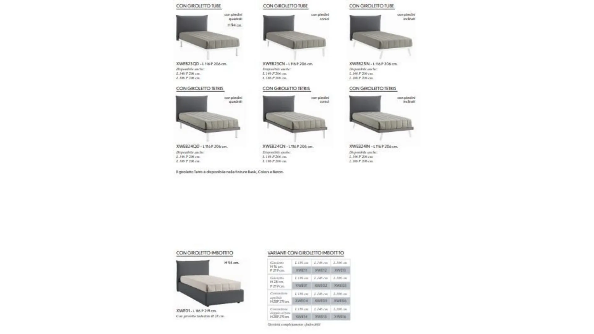 Single bed with storage box 120x195
