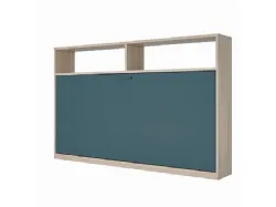 Single wall bed, space-saving and intelligent, customizable in finishes.