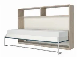 Single wall bed, space-saving and smart, customizable in finishes.