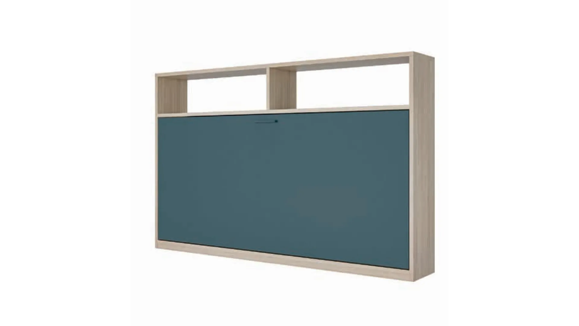 Single wall bed, space-saving and intelligent, customizable in finishes.
