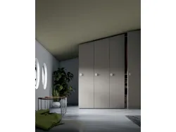 Modern wooden wardrobe