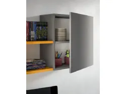 Modern room with bunk bed, a space-saving and efficient room.