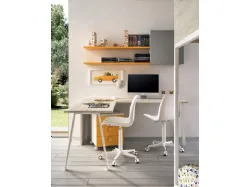 Modern room with bunk bed, a space-saving and efficient room.