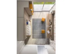 Modern children's bedroom with Play bed, intelligent and versatile space-saving.