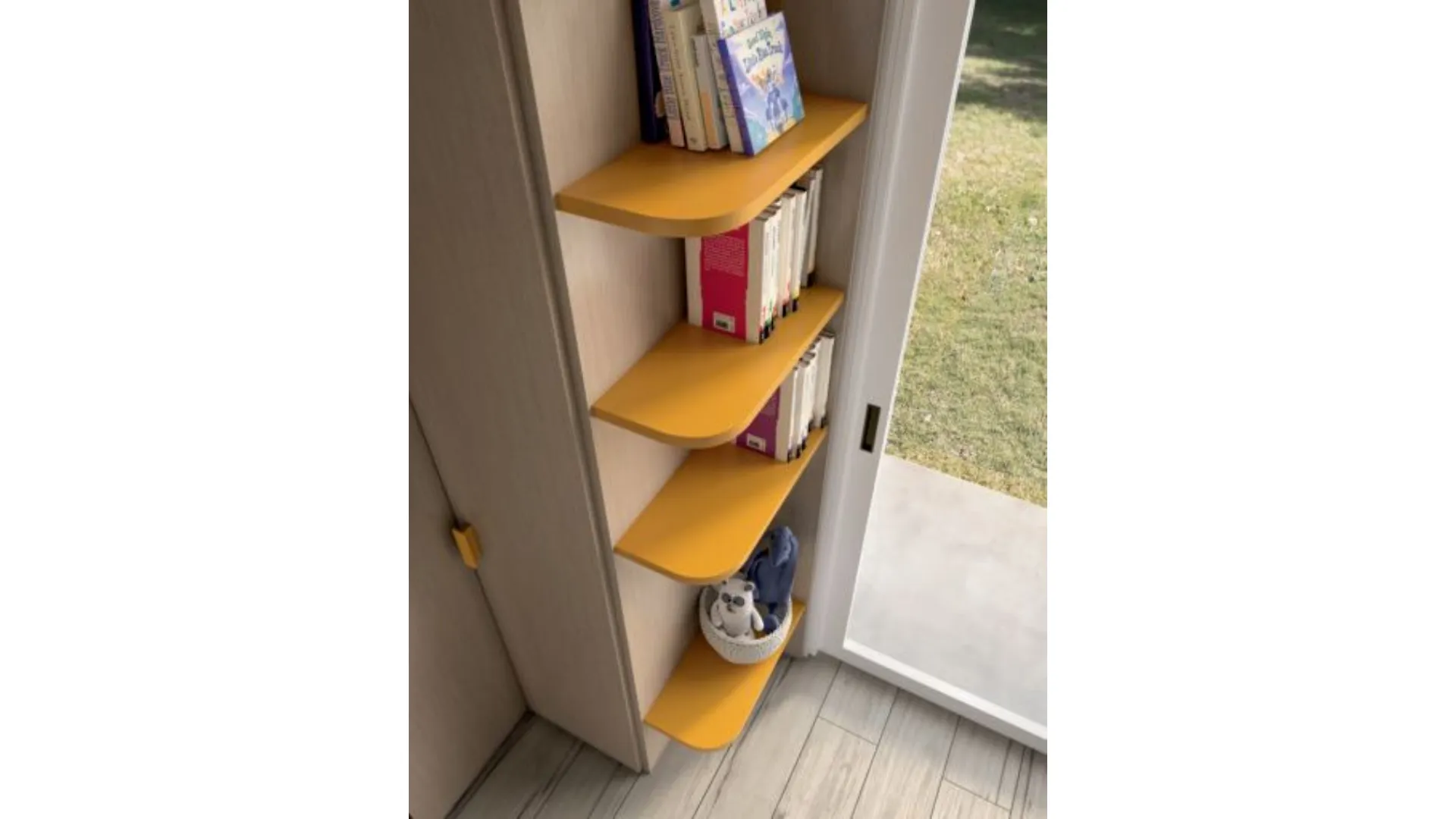 Modern children's bedroom with Play bed, smart and versatile space-saving solution.