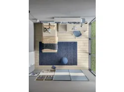 Modern, functional and stylish children's bedroom, with a study corner.
