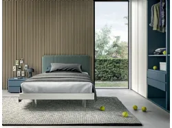 Refined and modern bedroom, complete with wardrobe and study area.