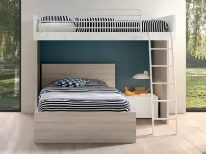 Bunk bed one and a half square practical and comfortable customizable in finishes.