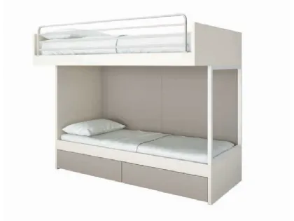 Bunk bed one and a half square practical and comfortable customizable in finishes.