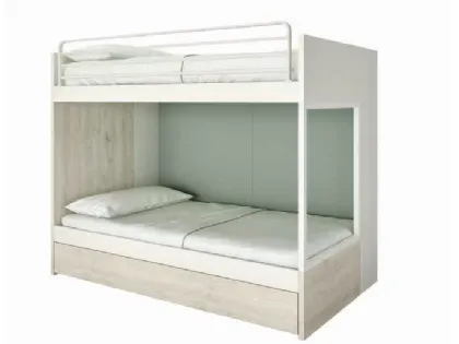 Single and a half bunk bed practical and comfortable customizable in finishes.