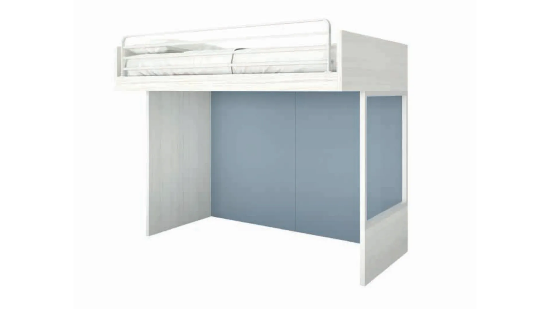 Bunk bed 1 and half square practical and comfortable customizable in finishes.