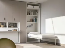 Single and double foldaway bed, space-saving and made with high-quality materials
