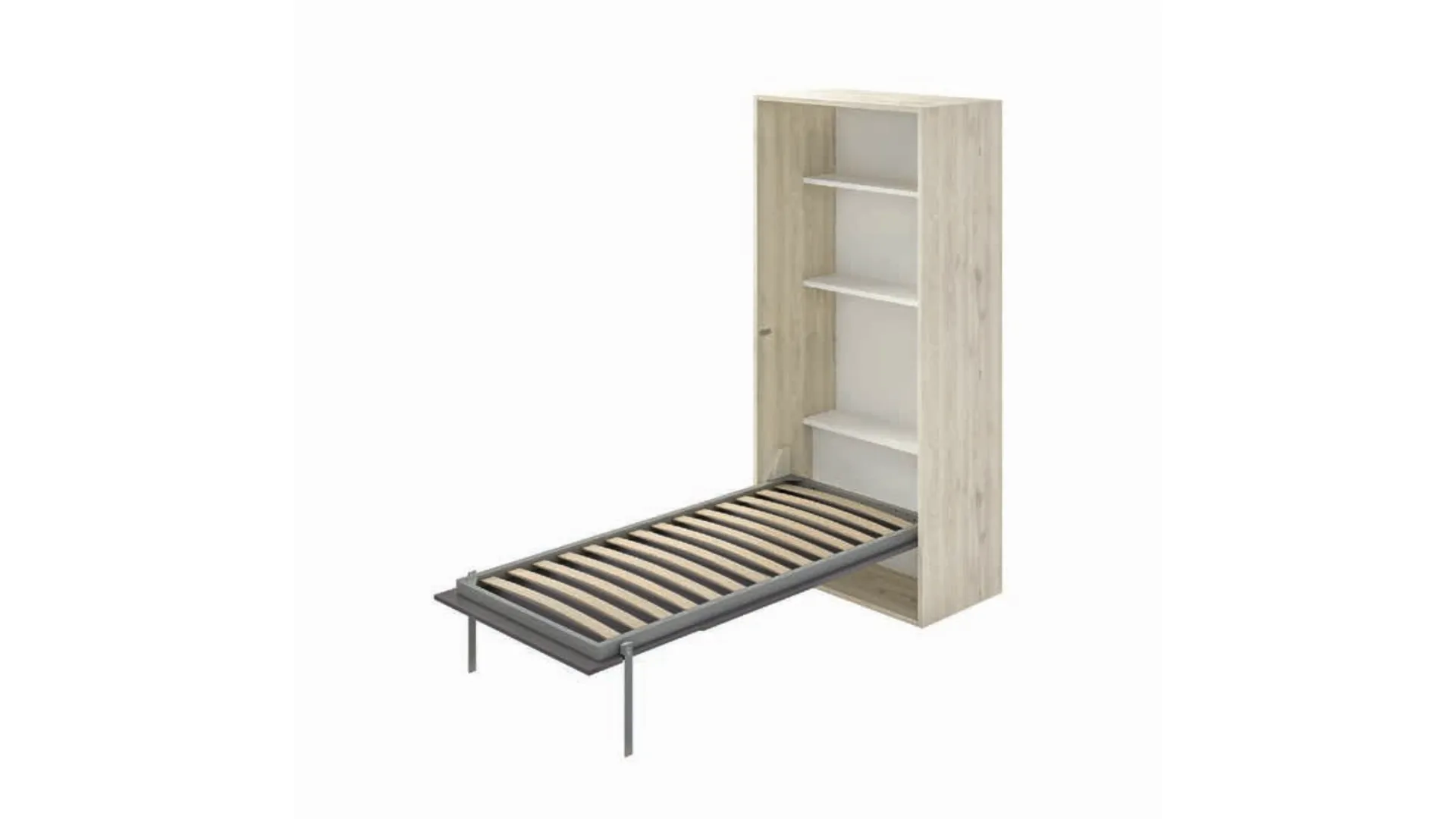 Single and double folding bed, space-saving and made with quality materials.
