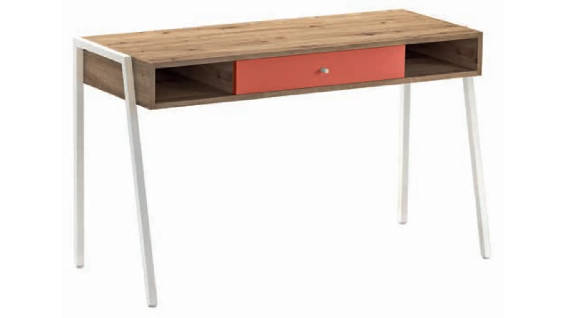 Desk with soft closing drawers available in different colors.